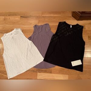 Lot of 3 Lululemon tanks